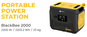 BlackBee Portable Power Station & SP300 Solar Panel Combo