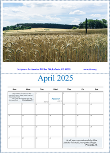 2025 SFA FULL  PAGE WALL CALENDAR