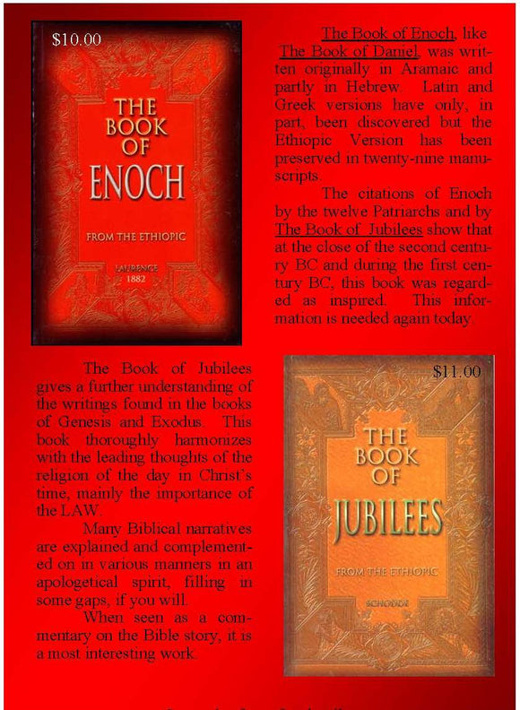 The Book of Enoch and The Book of Jubilees SPECIAL